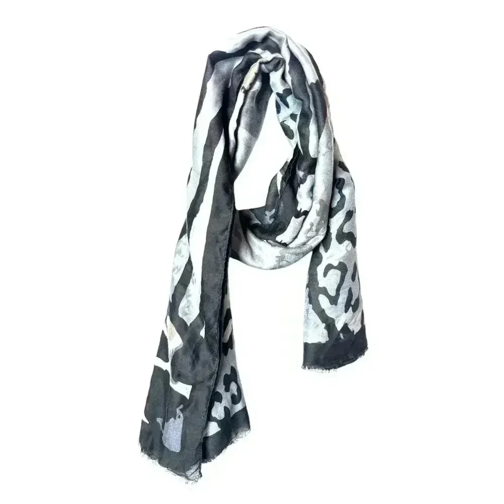 Lulla collection by Bindya watercolor design‎ scarf